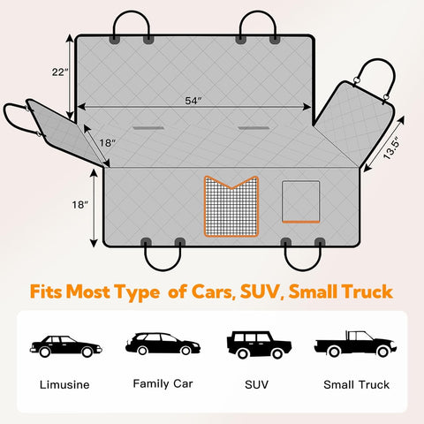Waterproof Car Seat Cover for Back Seat