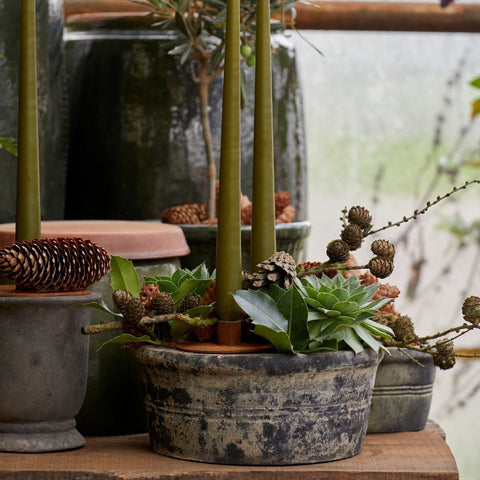 Elsa Choko Patinated Terracotta Pot