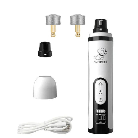 Electric Pet Nail Grinder -LED Light - USB Rechargeable
