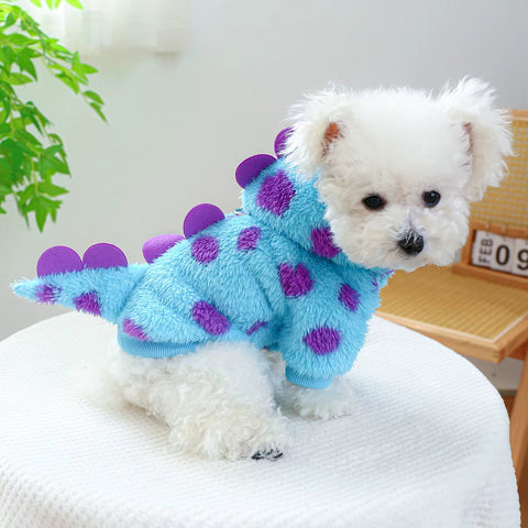 Thickened Dinosaur Hooded Coat for Dogs & Cats