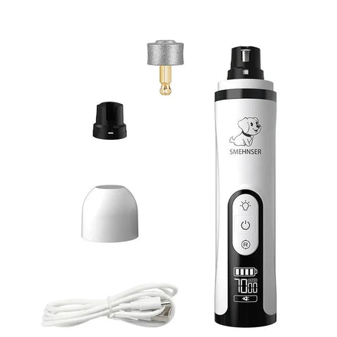 Electric Pet Nail Grinder -LED Light - USB Rechargeable