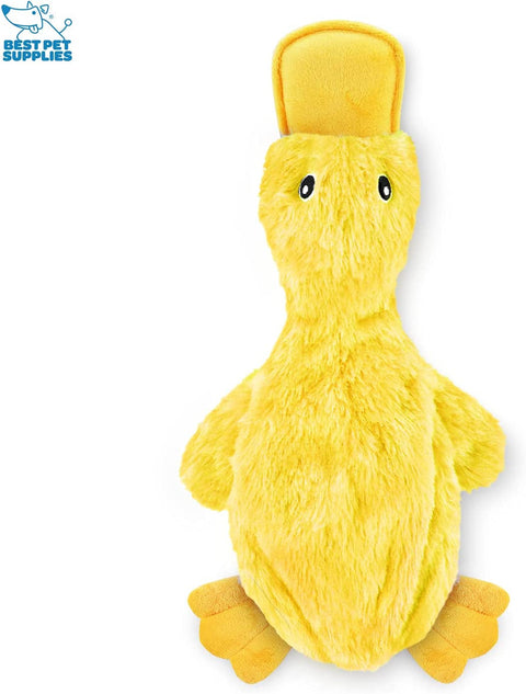 Cute No Stuffing Duck with Soft Squeaker, Fun for Indoor Puppies