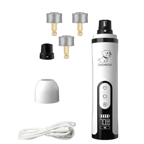 Electric Pet Nail Grinder -LED Light - USB Rechargeable