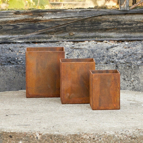 Ingrid Corten Steel Pot