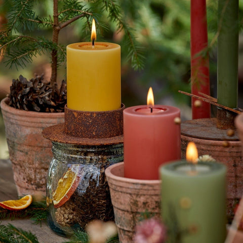 Lucy Rustic Iron Candle Holder