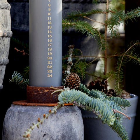 Lucy Rustic Iron Candle Holder