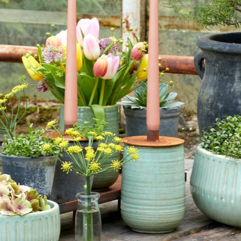 Lucy Rustic Iron Candle Holder