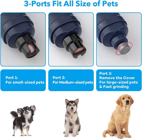 Dog Nail Grinder with 2 LED Light