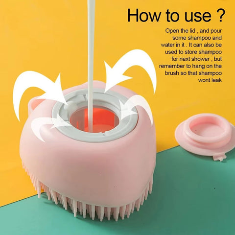 Bathroom Puppy Big Dog Cat Bath Massage Gloves