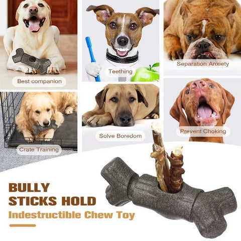 Dog Chewing Bone & Snack Retainer - Durable Toy for Dogs