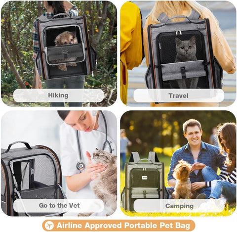 Large Expandable Pet Carrier Backpack