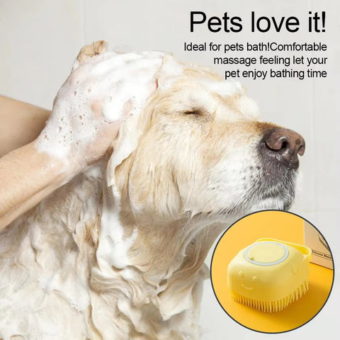Bathroom Puppy Big Dog Cat Bath Massage Gloves