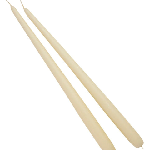 Off White Taper Candle