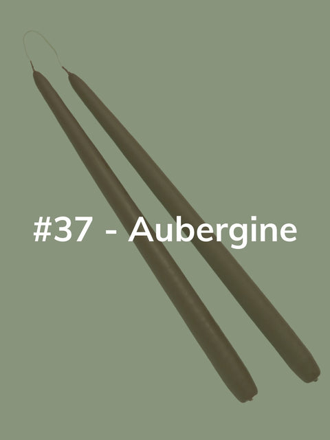 Aubergine Taper Candle