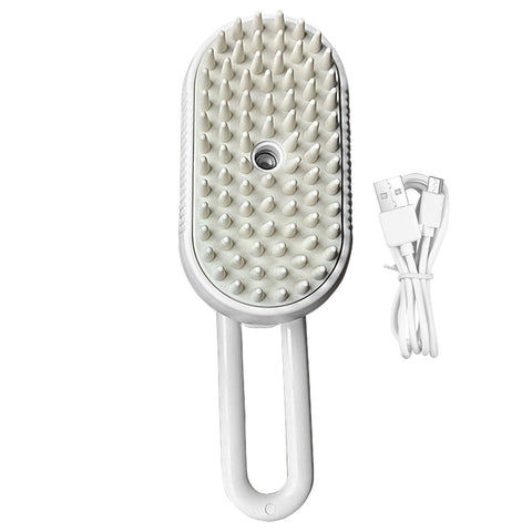 Pet Steam Brush Cat Dog Cleaning Steamy Spray comb