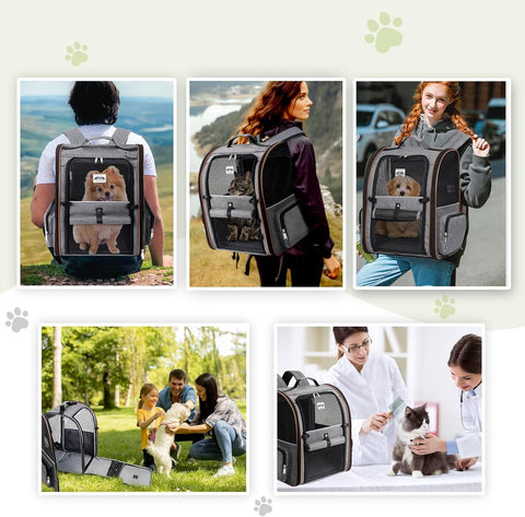 Large Expandable Pet Carrier Backpack