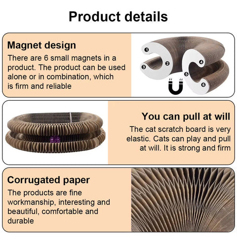 Foldable Magic Organ Cat Scratching Board Funny Toy