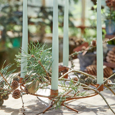 Rustic Iron Candle Holder