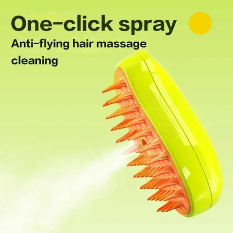 Multifunctional steamy Brush,3 in 1 Electric SprayBrushes for Massage