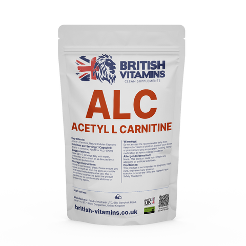 Acetyl L-Carnitine ALC (ALCAR) Health & Beauty:Vitamins & Lifestyle Supplements:Sports Supplements:Protein Shakes & Bodybuilding British Vitamins 5 Capsules ( Sample )