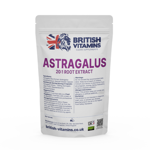 Astragalus Root extract capsules Health & Beauty:Vitamins & Lifestyle Supplements:Vitamins & Minerals British Vitamins 5 Capsules ( Sample )