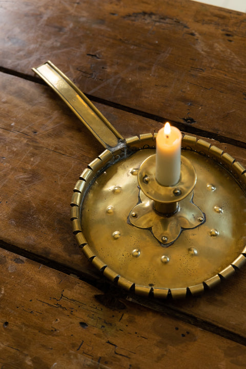 Pair of 19th Century Brass Chamber Candlestick Holders