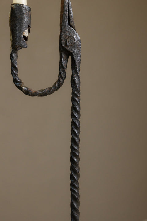 18th Century Irish Floor Standing Rush Light