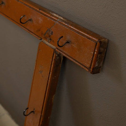 19th Century Wall Mounted Pine Cup Rack