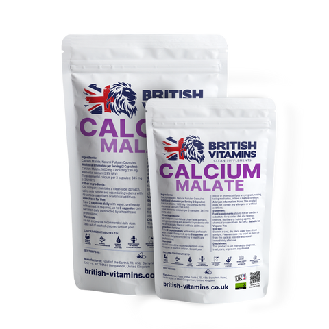 Calcium Malate 230mg Elemental Calcium per 2 Capsules