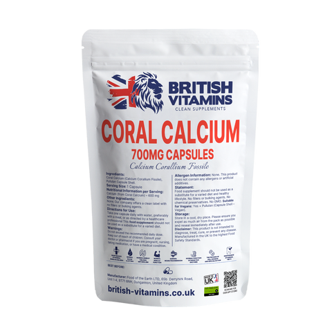 Coral Calcium – Natural Source of Calcium from Fossilized Coral (700 mg) Health & Beauty:Vitamins & Lifestyle Supplements:Vitamins & Minerals British Vitamins 60 Capsules