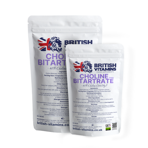 Choline Bitartrate 500mg