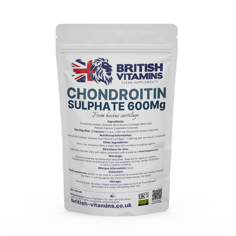 Chondroitin Sodium Sulfate 600MG Health & Beauty:Vitamins & Lifestyle Supplements:Vitamins & Minerals British Vitamins 5 Capsules ( Sample )