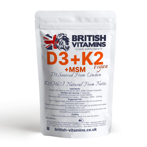 D3 + K2 MK-7 from Natto + MSM, 5000IU