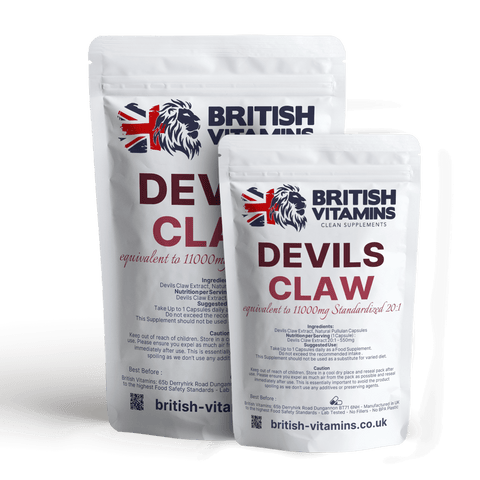 Devils Claw Extract 20:1 11000mg Extract Health & Beauty:Vitamins & Lifestyle Supplements:Vitamins & Minerals British Vitamins 5 Capsules ( Sample )