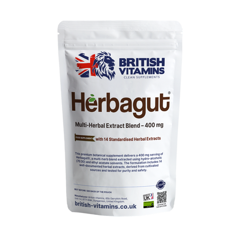 Herbagut® – Multi-Herbal Extract Blend – 400 mg British Vitamins 60 Capsules