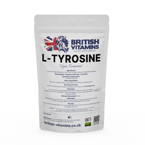 L-Tyrosine Food Supplement British Vitamins 5 capsules (sample)