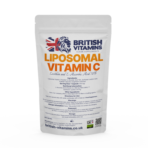 Vitamin C Liposomal- blended with sunflower lecithin Health & Beauty:Vitamins & Lifestyle Supplements:Vitamins & Minerals British Vitamins 5 capsules