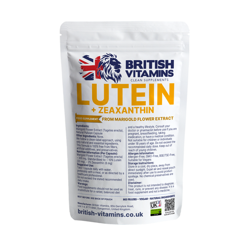 Lutein & Zeaxanthin Health & Beauty:Vitamins & Lifestyle Supplements:Vitamins & Minerals British Vitamins 30 Capsules