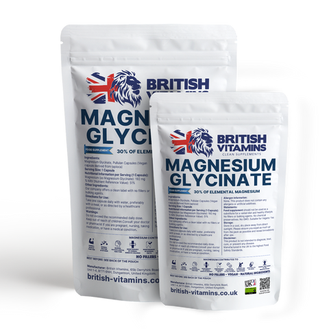 Magnesium Glycinate contains 30% elemental magnesium