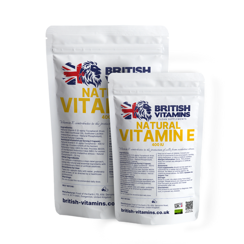 Natural Vitamin E 400 IU (268 mg) Vegan