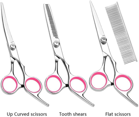 Pet Grooming Scissors Stainless Trimmer Kits