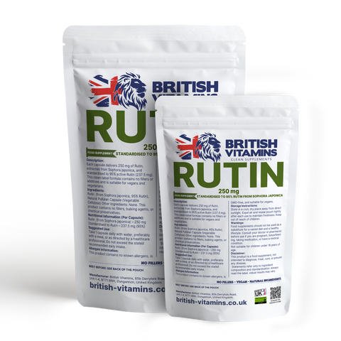 Rutin 250mg – from Sophora japonica | Clean Label Vegan Capsules