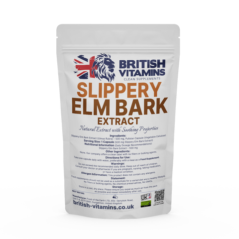 Slippery Elm Bark Extract Health & Beauty:Vitamins & Lifestyle Supplements:Vitamins & Minerals British Vitamins 5 Capsules ( Sample )
