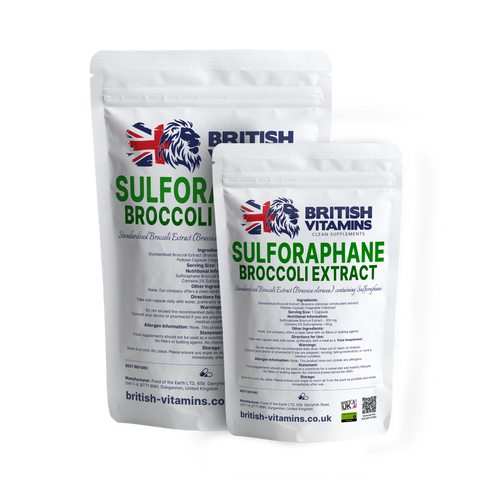 Broccoli Extract – Sulforaphane (Brassica oleracea) – 300mg per Capsule