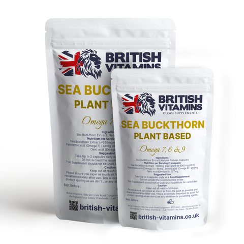 Sea Buckthorn Extract 636mg – Plant-Based Source of Omega 3, 6, 7 & 9 – Natural Botanical Supplement