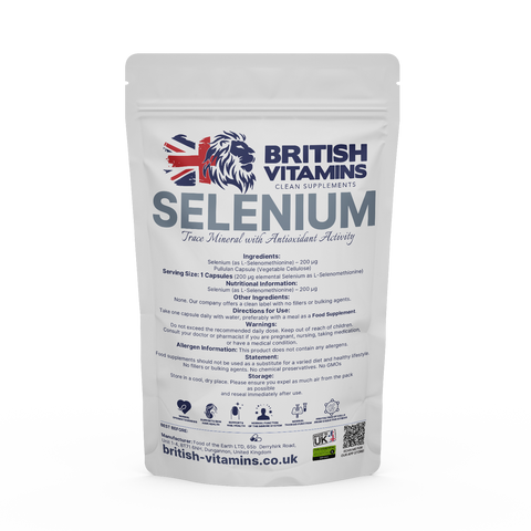 Selenium 200 µg – L-Selenomethionine – Clean Label – Vegan Capsules Health & Beauty:Vitamins & Lifestyle Supplements:Sports Supplements:Protein Shakes & Bodybuilding British Vitamins 5 Capsules ( Sample )