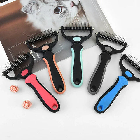 Professional Pet Deshedding Brush Grooming Shedding Supplies