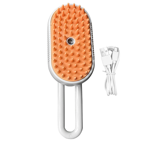 Pet Steam Brush Cat Dog Cleaning Steamy Spray comb