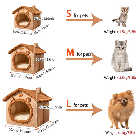 Cateby Foldable Washable & Removable Pet House