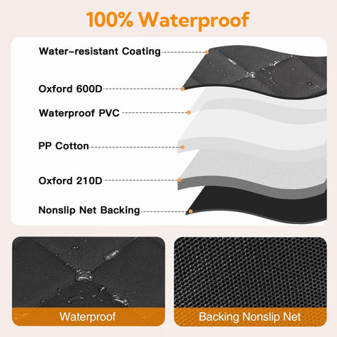 Waterproof Car Seat Cover for Back Seat